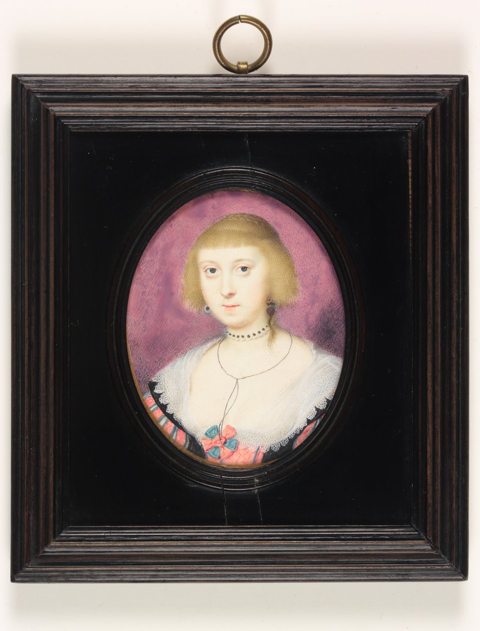 Lady Katherine Görgü, Buckingham Düşesi (parşömen üzerine suluboya) by Alexander Cooper