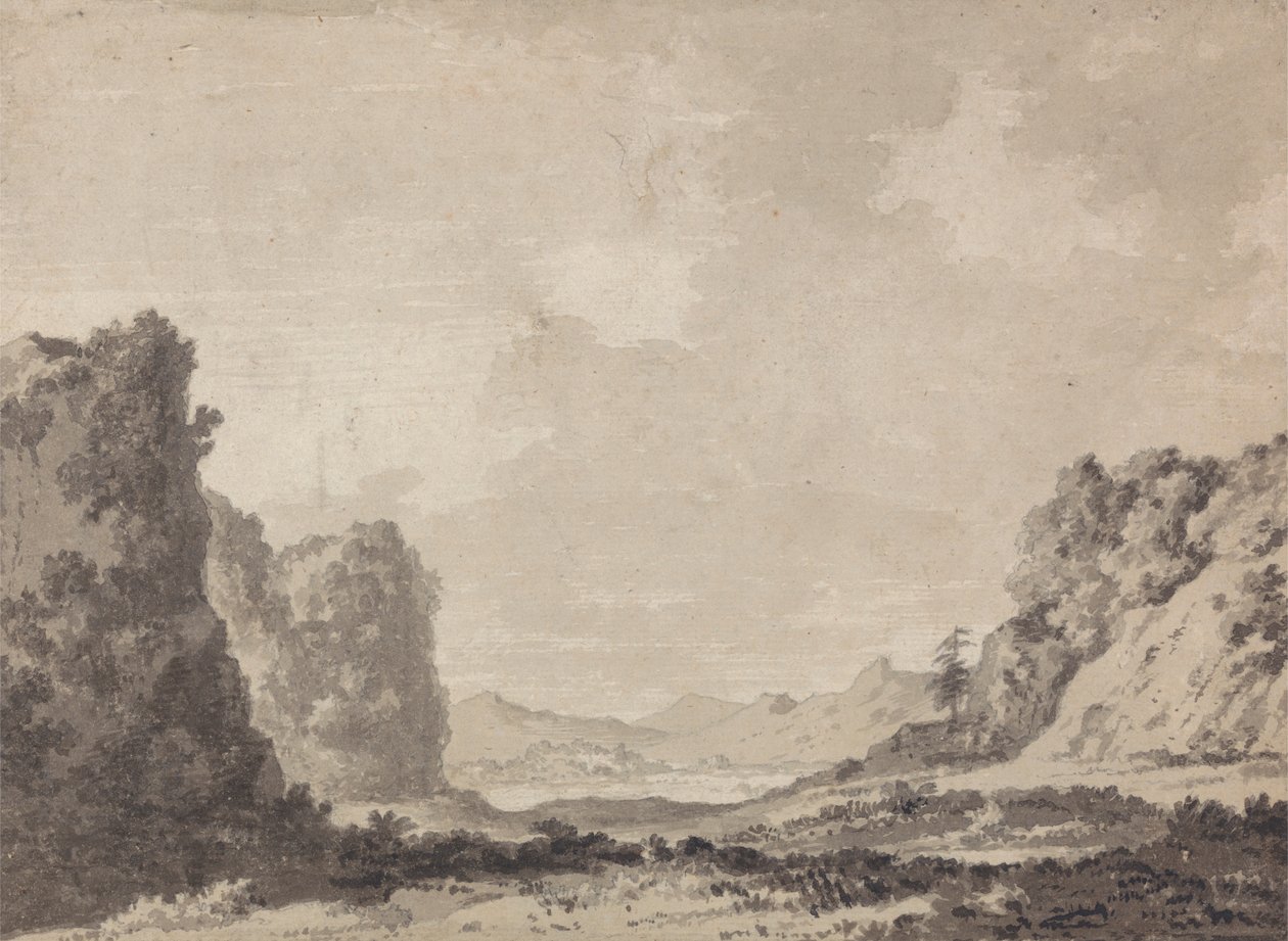 Bir vadi by Alexander Cozens