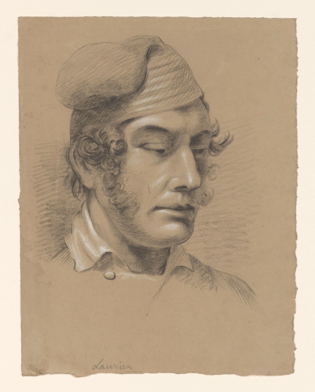 Bir adamın başı, sağda by Alexander Cranendoncq