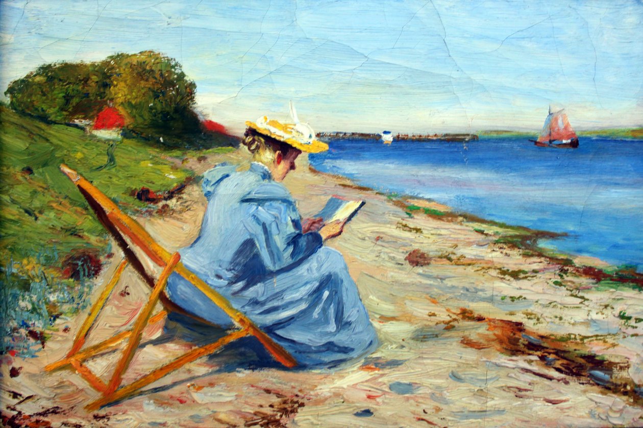 Toni Eckener Rinkenæs Yakınında Sahilde by Alexander Eckener
