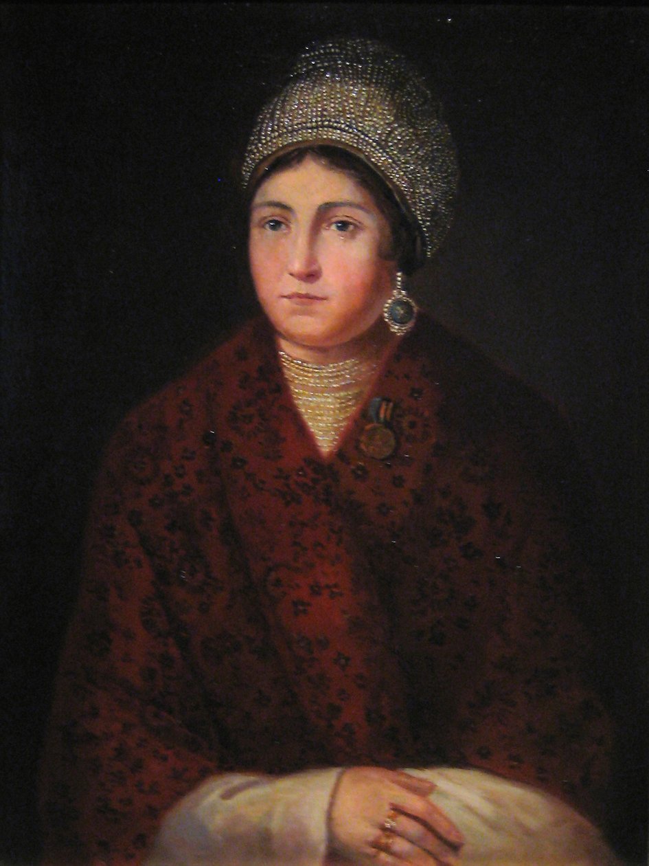 Vasilisa Kozhina, 1813 by Alexander F. Smirnov