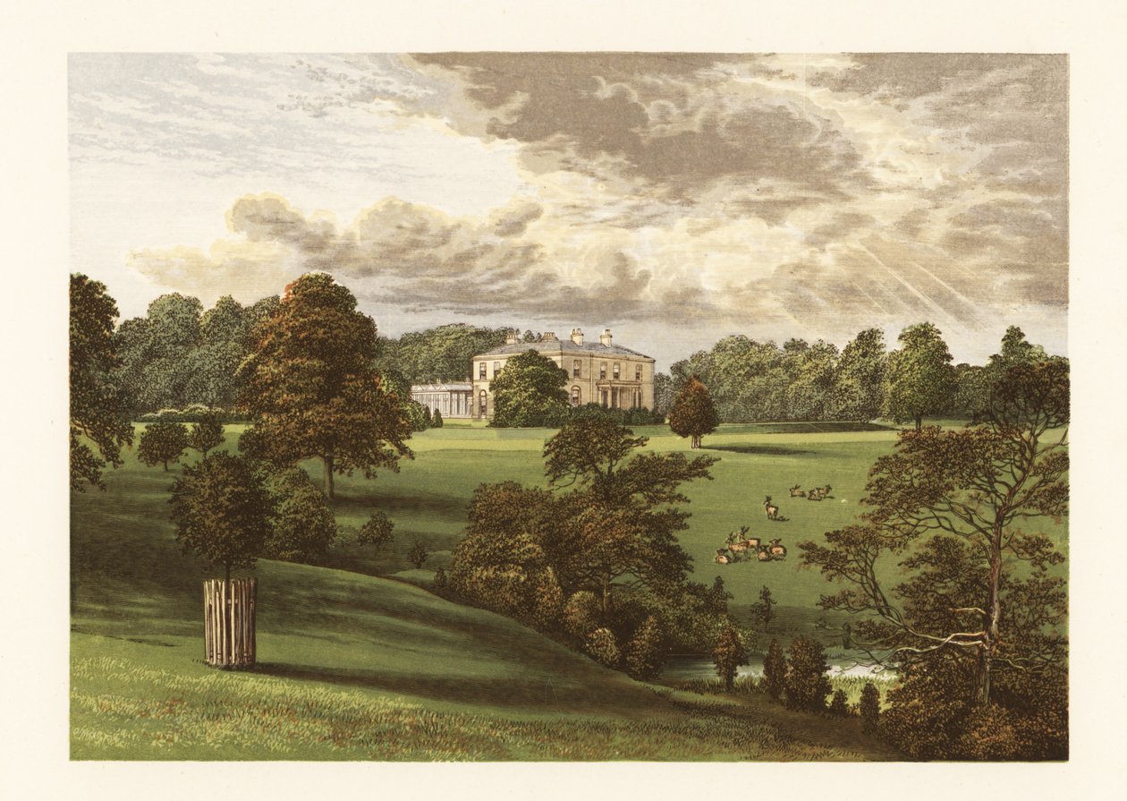 Ashcombe Parkı, Staffordshire, İngiltere. by Alexander Francis (after) Lydon
