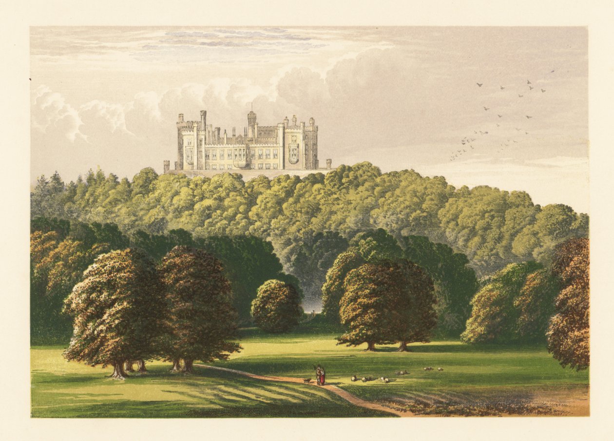 Belvoir Kalesi, Leicestershire, İngiltere. by Alexander Francis (after) Lydon