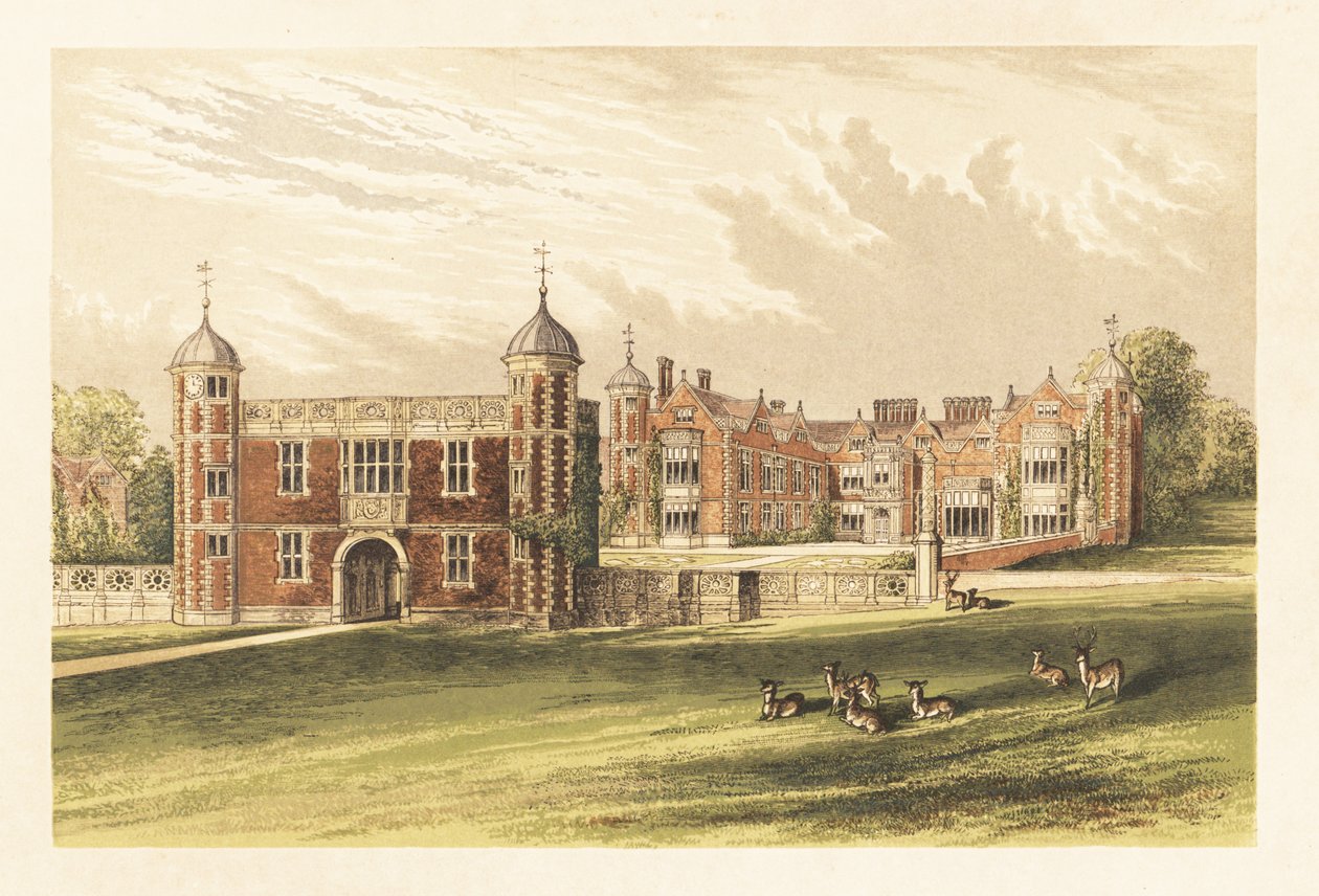 Charlotte, Warwick, İngiltere. ,1880 (gravür) by Alexander Francis (after) Lydon