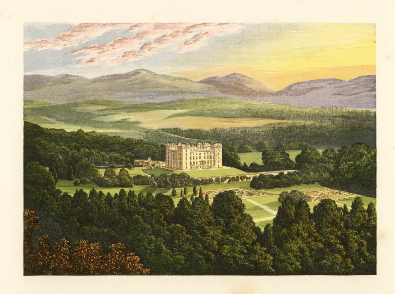 Drumlanrig Kalesi, Dumfriesshire, İskoçya. by Alexander Francis (after) Lydon