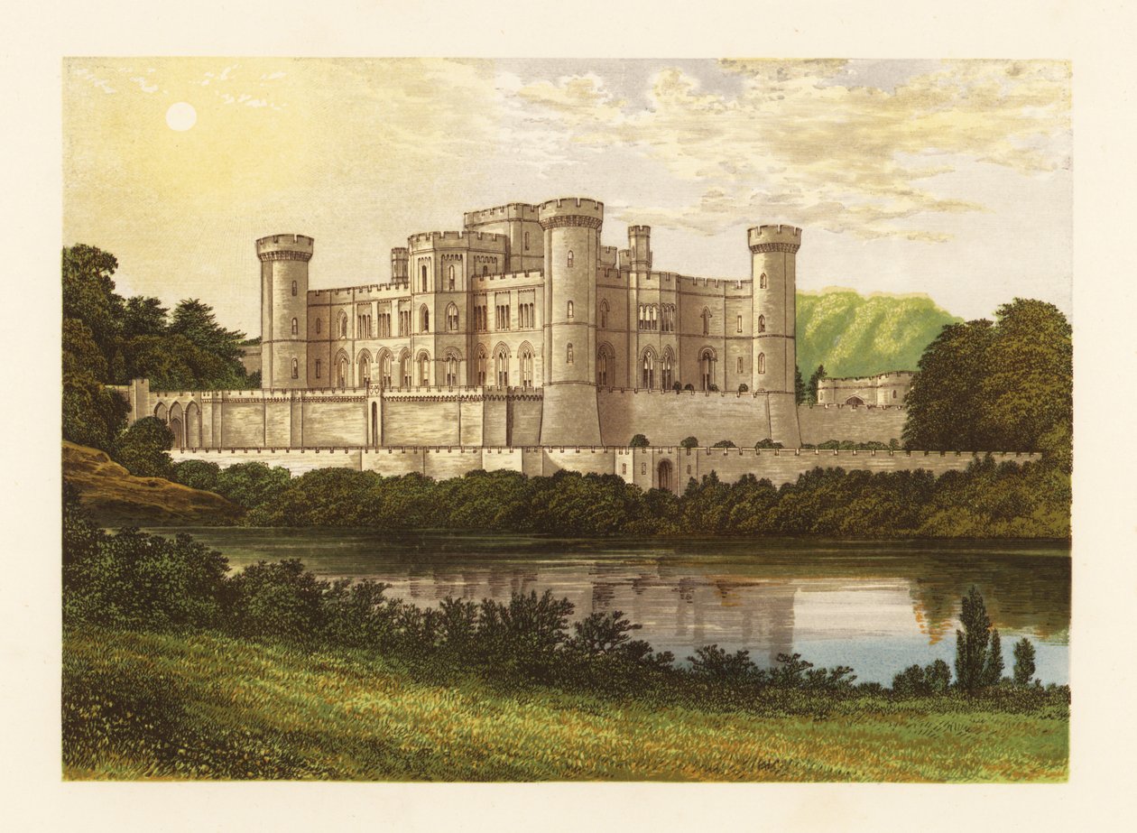 Eastnor Kalesi, Herefordshire, İngiltere. by Alexander Francis (after) Lydon