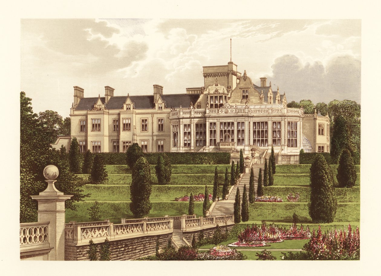 Easton Hall, Lincolnshire, İngiltere. by Alexander Francis (after) Lydon