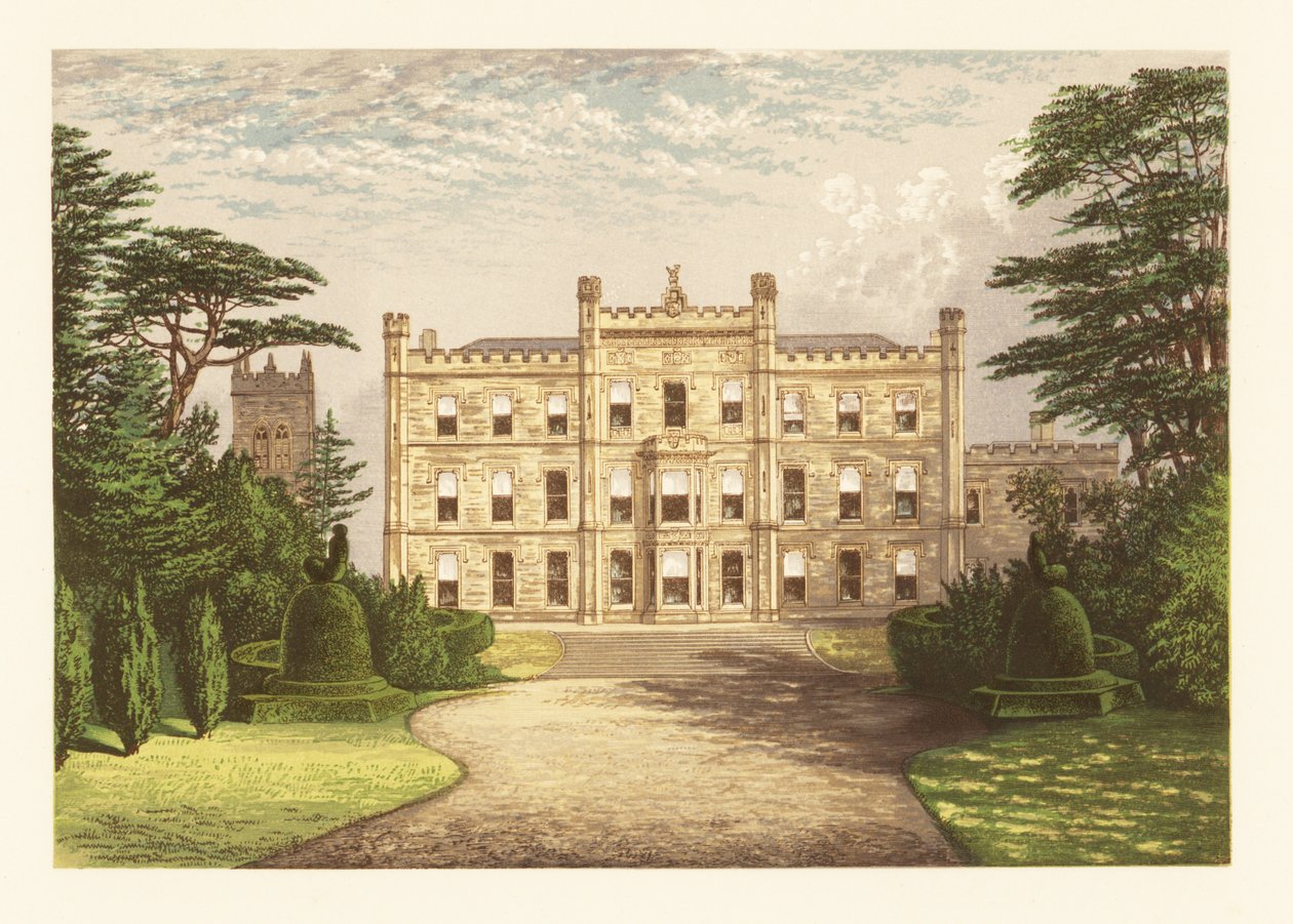 Elvaston Kalesi, Derbyshire, İngiltere. by Alexander Francis (after) Lydon