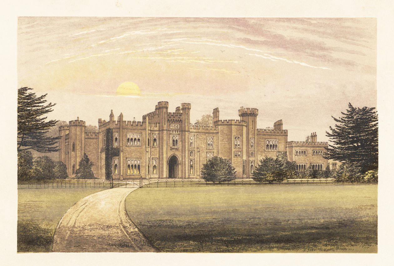 Garnstone, Herefordshire, İngiltere. ,1880 (gravür) by Alexander Francis (after) Lydon