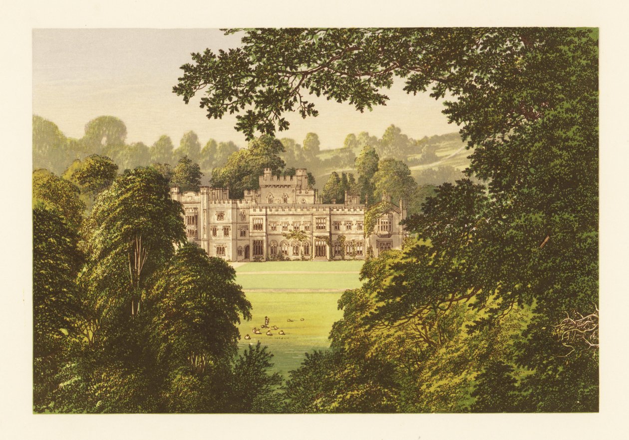 Hampton Court Kalesi, Herefordshire, İngiltere. by Alexander Francis (after) Lydon