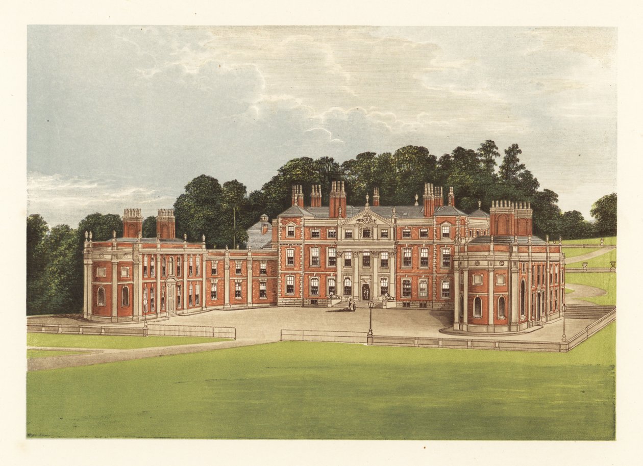 Hawkstone Salonu, Shropshire, İngiltere. by Alexander Francis (after) Lydon