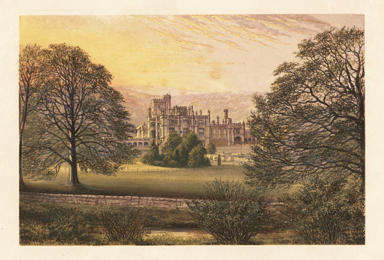 Ilam Salonu, Staffordshire, İngiltere. by Alexander Francis (after) Lydon