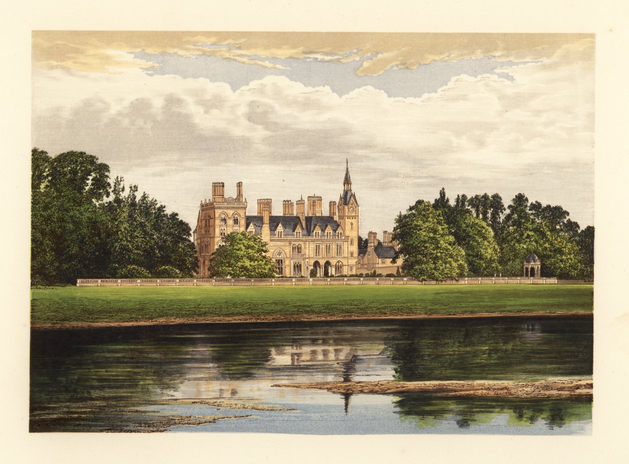 Kelham Hall, Nottinghamshire, İngiltere. by Alexander Francis (after) Lydon