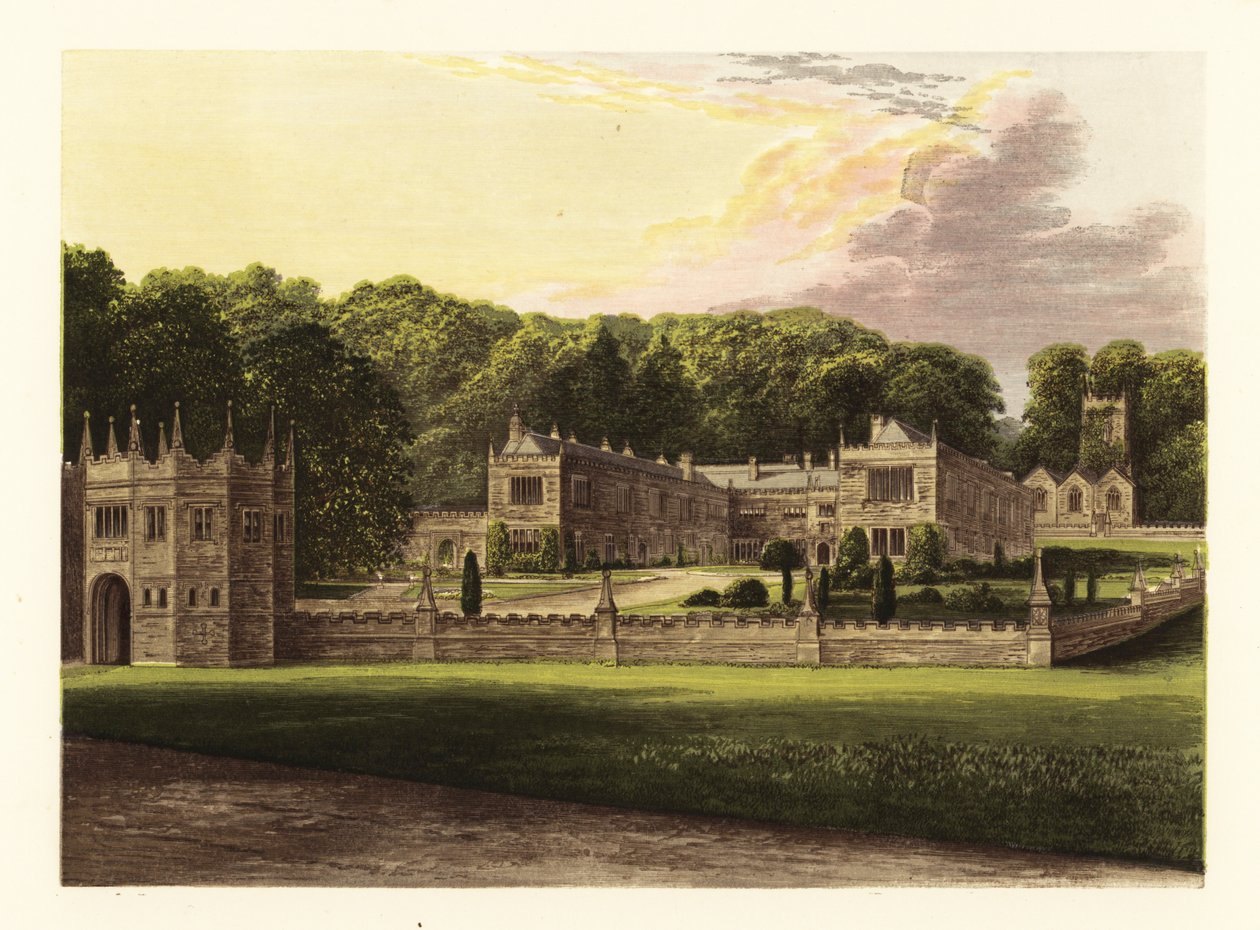 Lanhydrock Evi, Cornwall, İngiltere. by Alexander Francis (after) Lydon