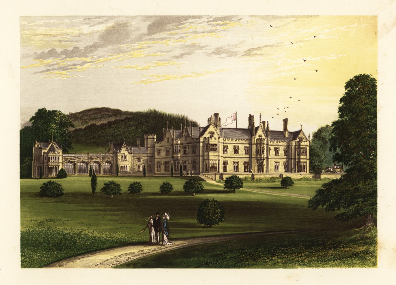Mamhead Evi, Devonshire, İngiltere. by Alexander Francis (after) Lydon