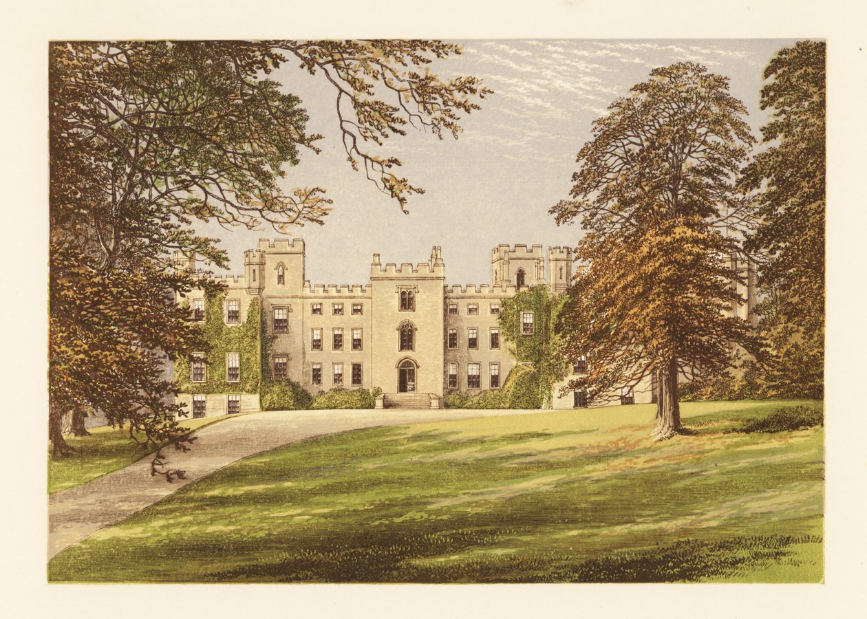 Mulgrave Kalesi, Yorkshire, İngiltere. by Alexander Francis (after) Lydon