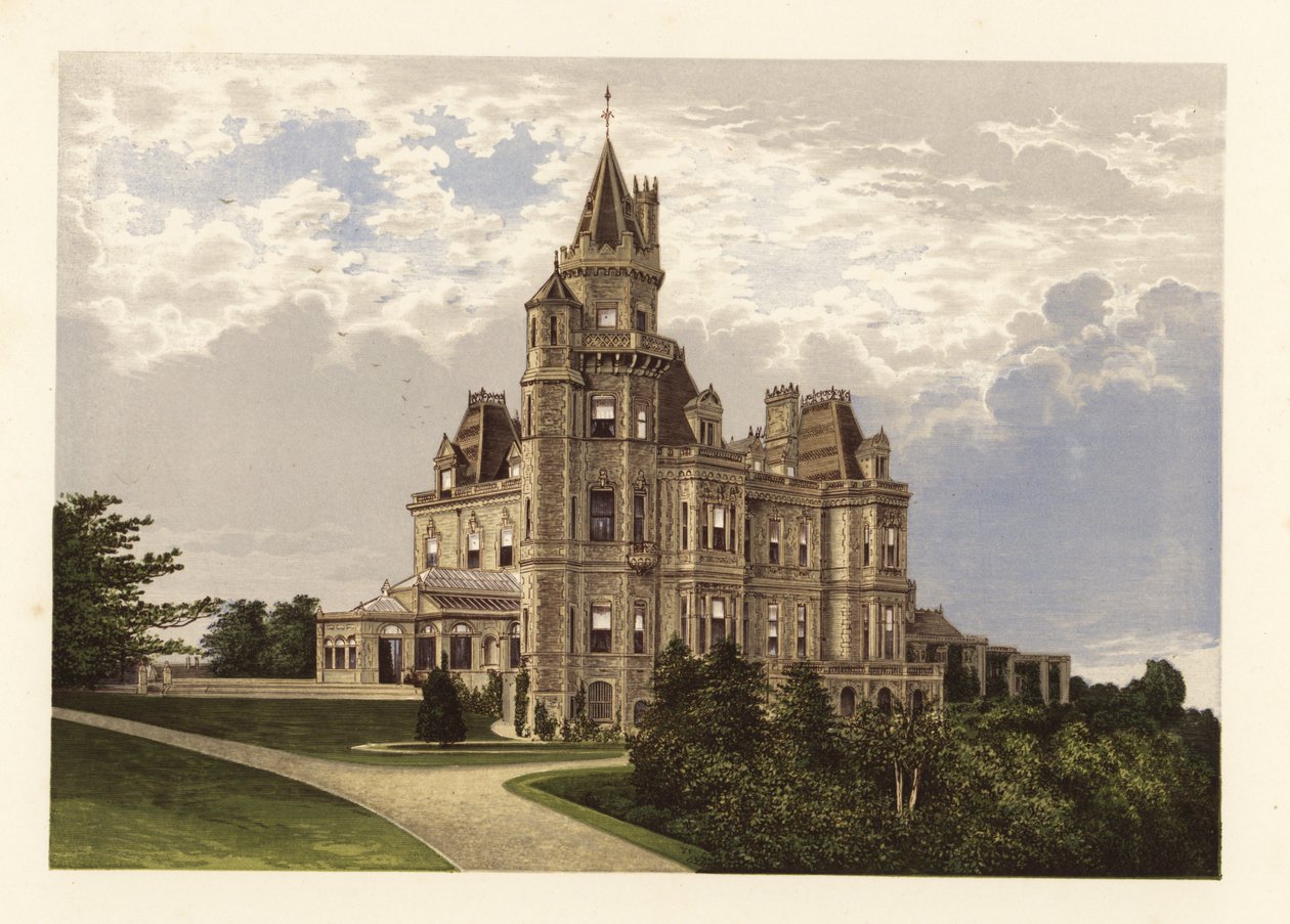 Normanhurst, Sussex, İngiltere ,1880 (gravür) by Alexander Francis (after) Lydon