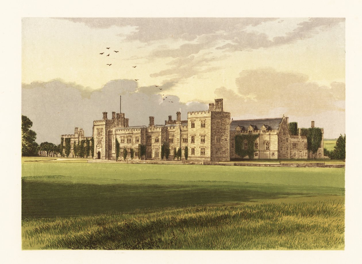 Penshurst Kalesi, Kent, İngiltere. by Alexander Francis (after) Lydon