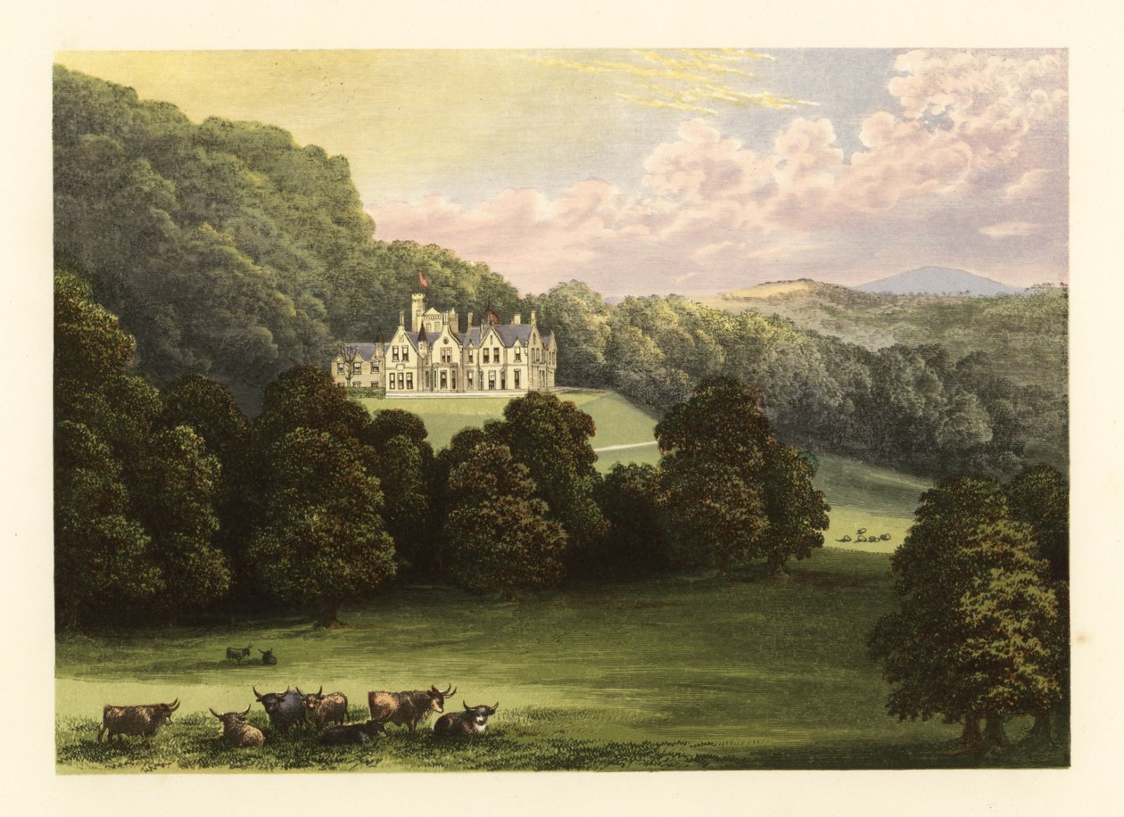 Philiphaugh, Selkirkshire, İskoçya. by Alexander Francis (after) Lydon