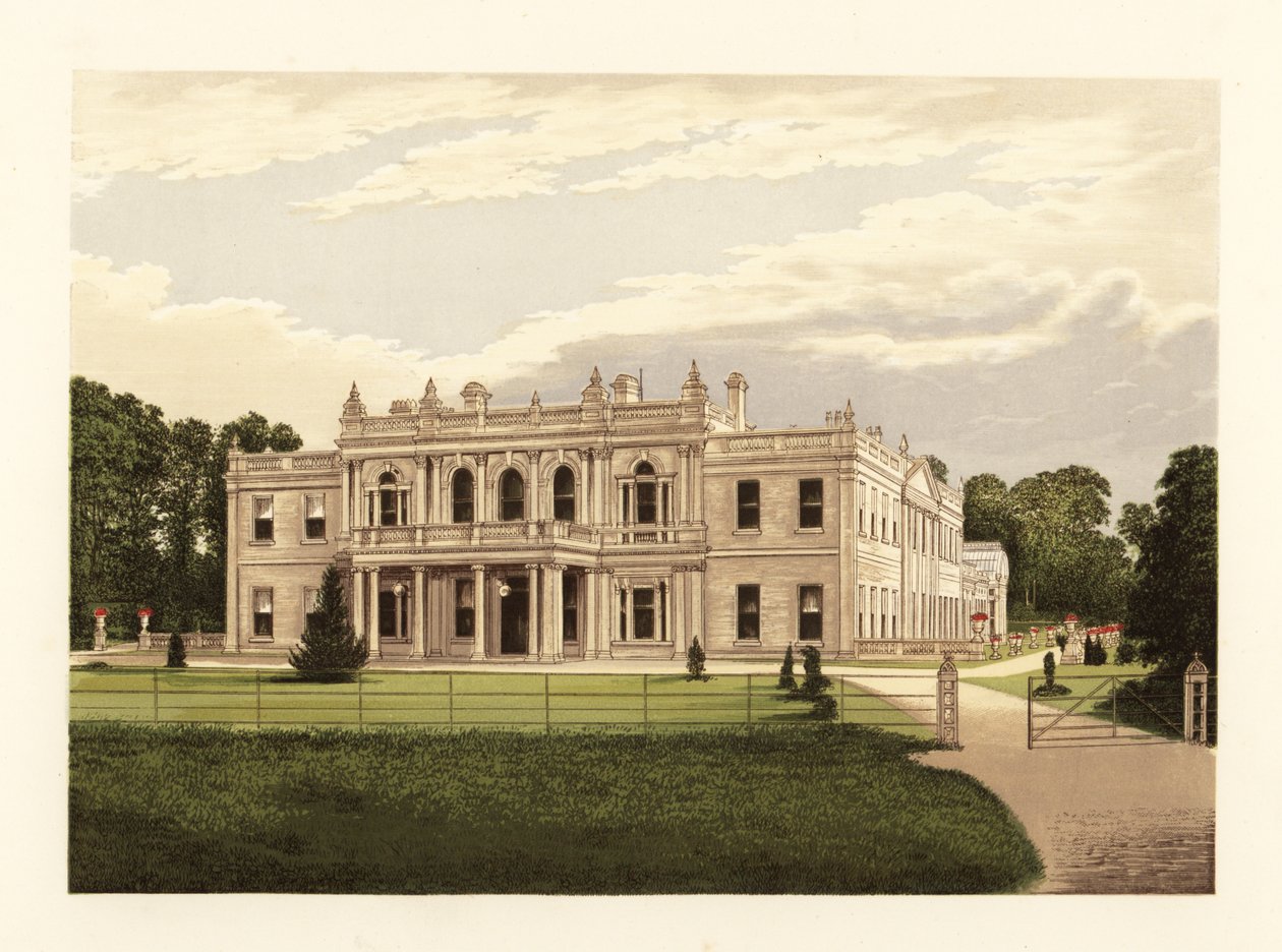 Rolleston Salonu, Staffordshire, İngiltere. by Alexander Francis (after) Lydon