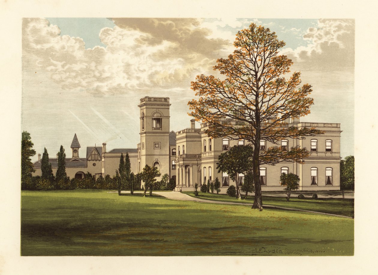 Stowlangtoft Salonu, Suffolk, İngiltere. by Alexander Francis (after) Lydon