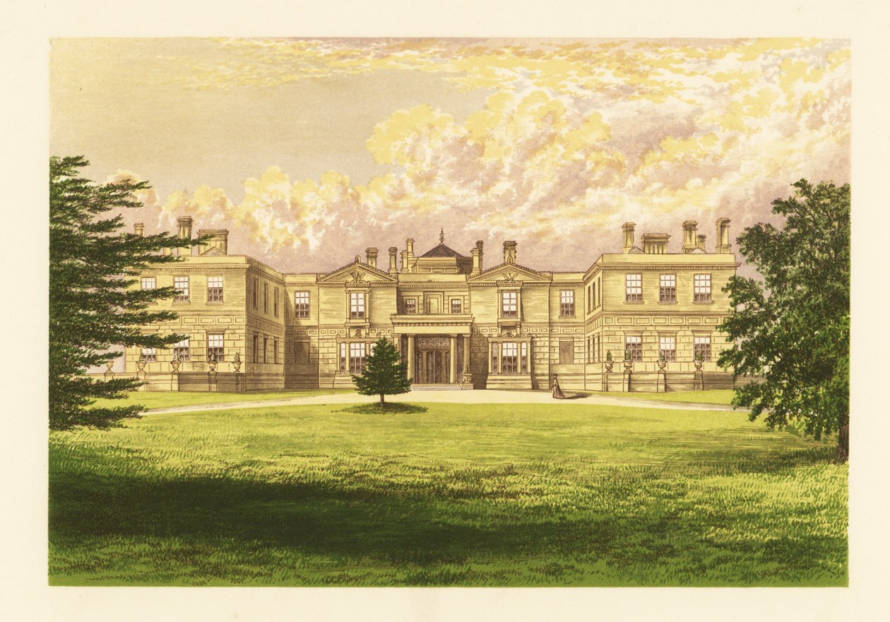 Swithland Salonu, Leicestershire, İngiltere. by Alexander Francis (after) Lydon