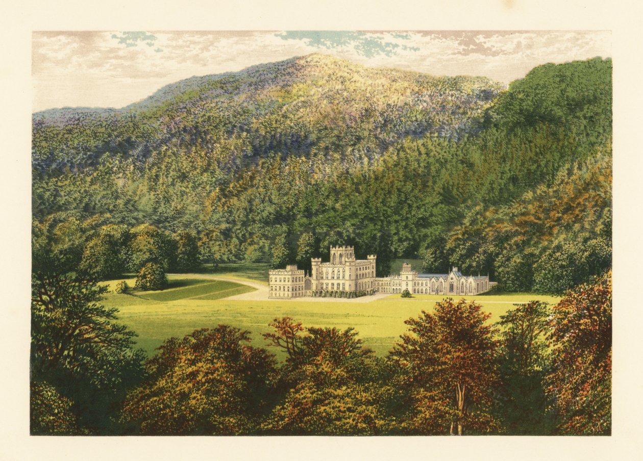 Taymouth Kalesi, Perthshire, İskoçya. by Alexander Francis (after) Lydon