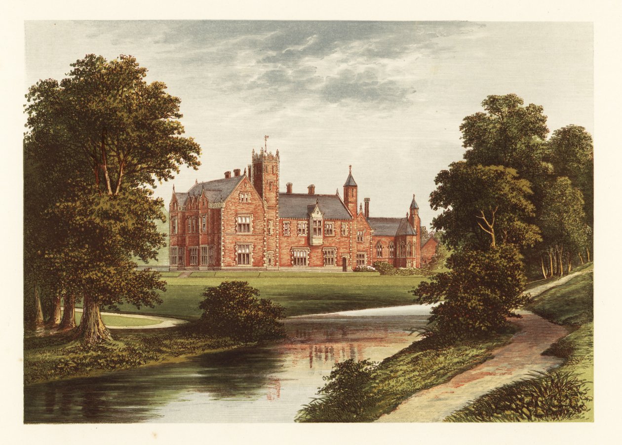 Çalılık Manastırı, Yorkshire, İngiltere. ,1880 (gravür) by Alexander Francis (after) Lydon