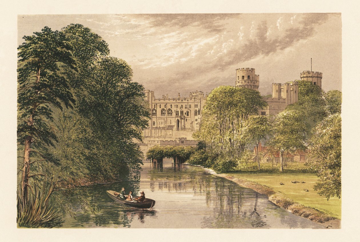 Warwick Kalesi, Warwickshire, İngiltere. by Alexander Francis (after) Lydon