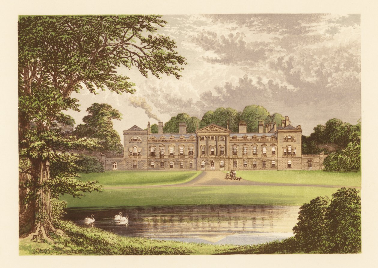 Woburn Manastırı, Bedfordshire, İngiltere. by Alexander Francis (after) Lydon