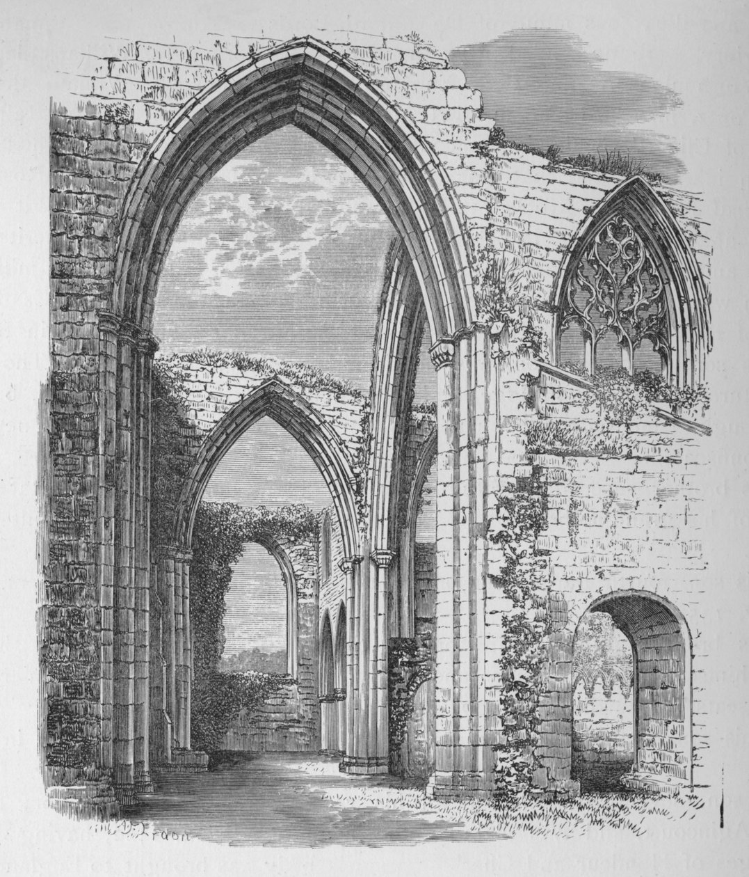 Transept Kemerleri, Bolton Manastırı, c1880, 1897 by Alexander Francis Lydon