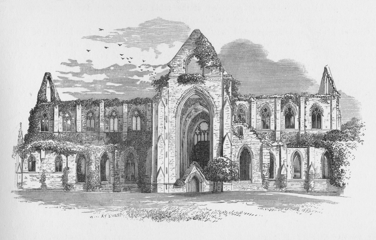Güneyden, Tintern Manastırı, c1885, 1897 by Alexander Francis Lydon