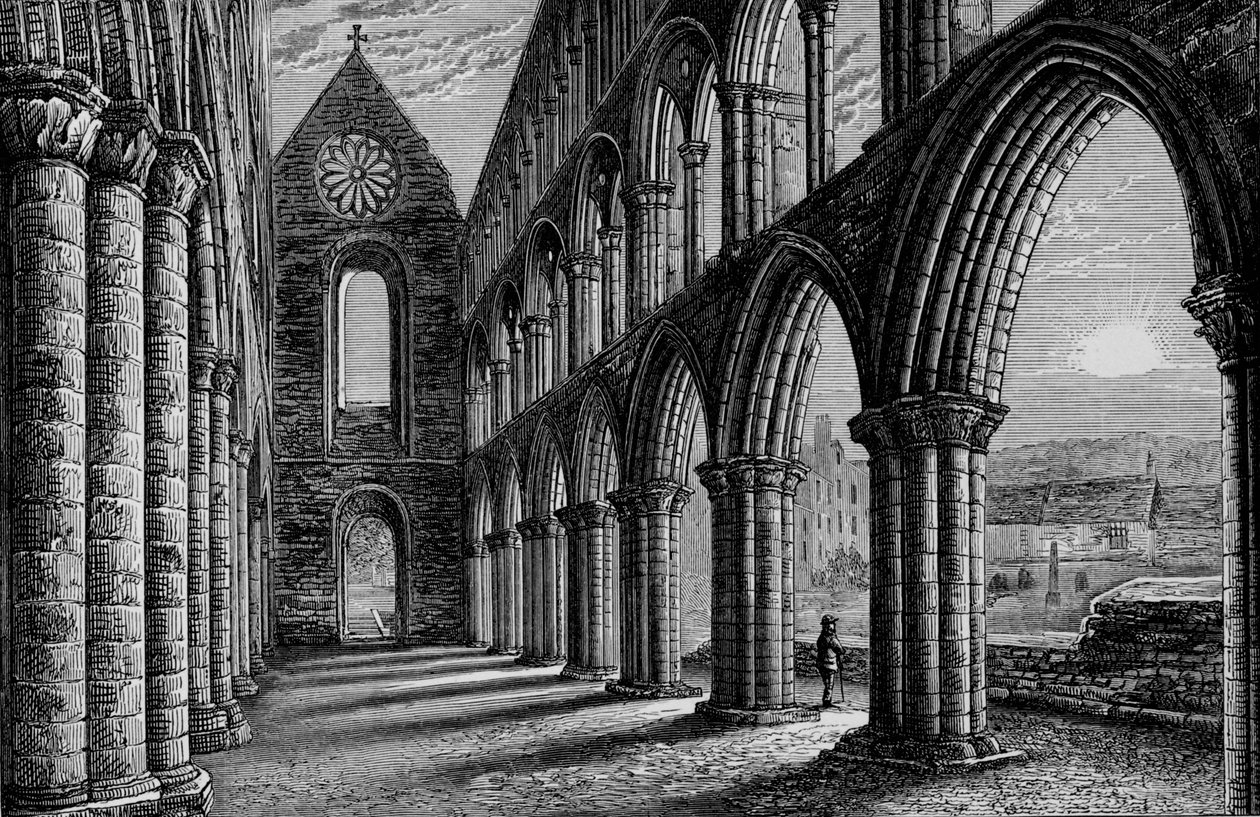 Nave Görünümlü Batı, Jedburgh Manastırı, c1880, 1897 by Alexander Francis Lydon