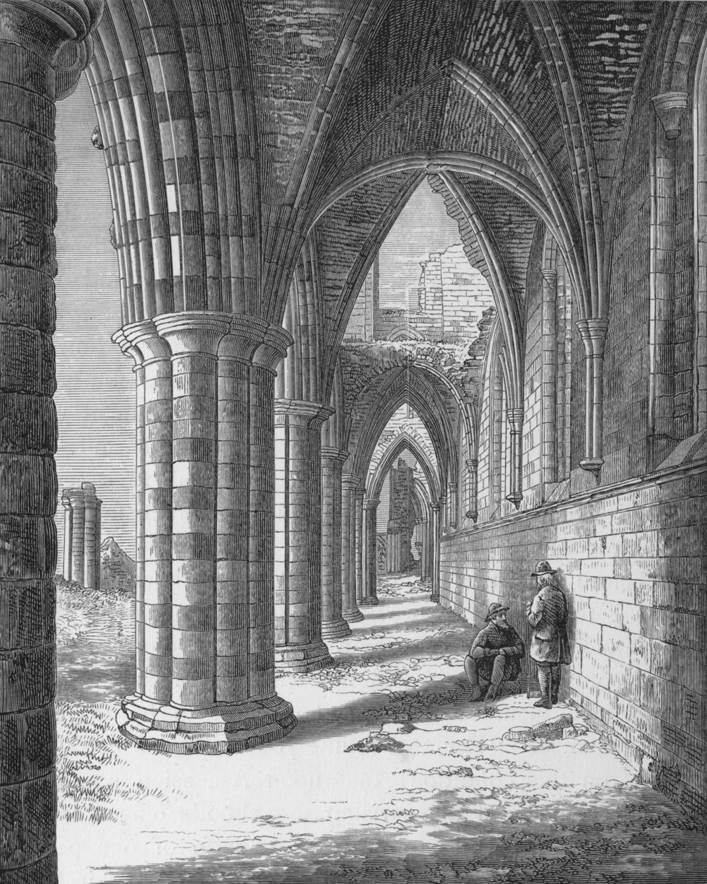 Kuzey Koridor, Whitby Manastırı, c1880, 1897 by Alexander Francis Lydon