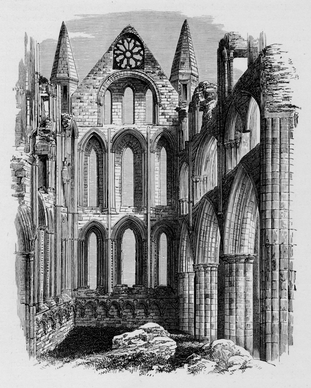 Kuzey Transept, Whitby Manastırı, c1880, 1897 by Alexander Francis Lydon