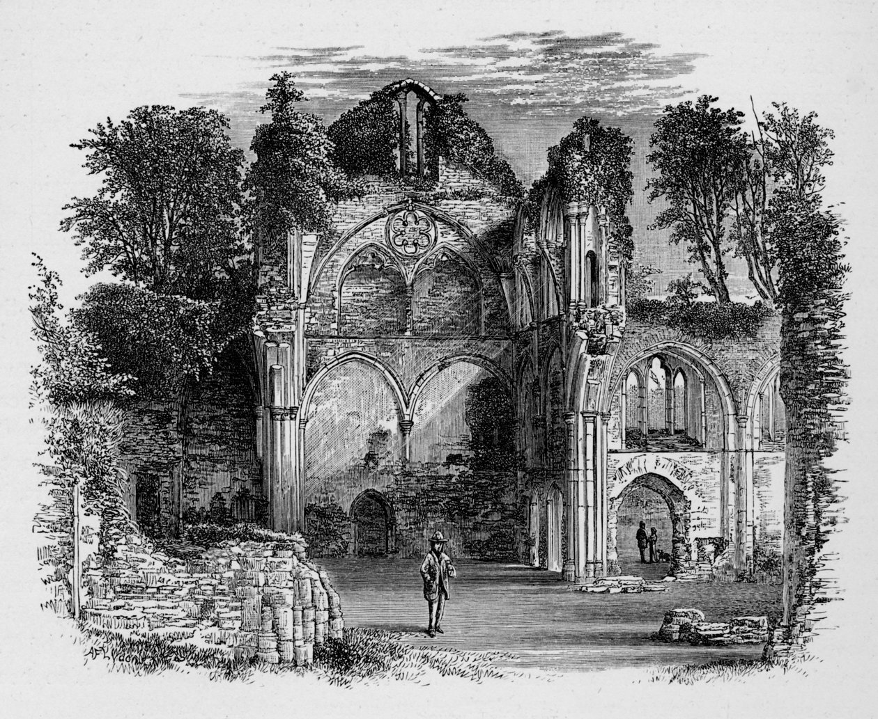 Güney Transept, Netley Manastırı, c1880, 1897 by Alexander Francis Lydon