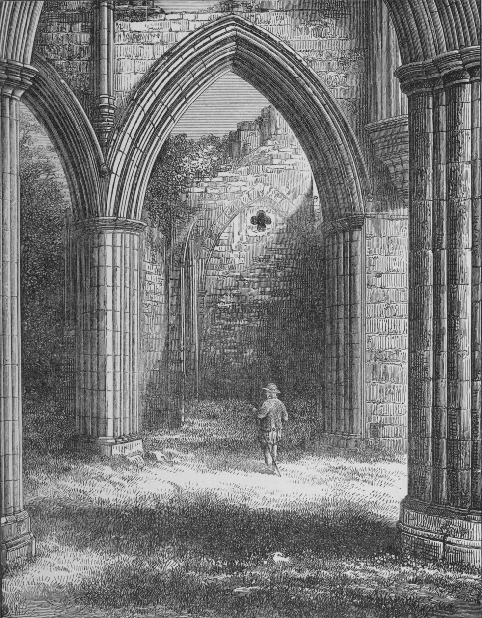 Vestry, Rievaulx Manastırı, c1880, 1897 by Alexander Francis Lydon
