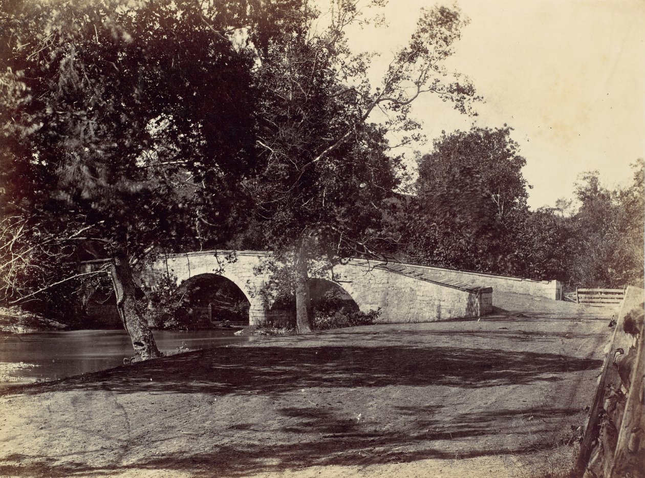Burnside Köprüsü, Antietam karşısında, Sharpsburg yakınlarında, No. 1, Eylül 1862, 1862. by Alexander Gardner