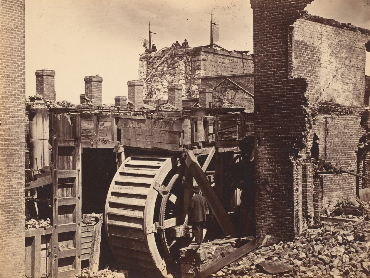 Mill, Richmond, Virginia, yak. 1865. by Alexander Gardner