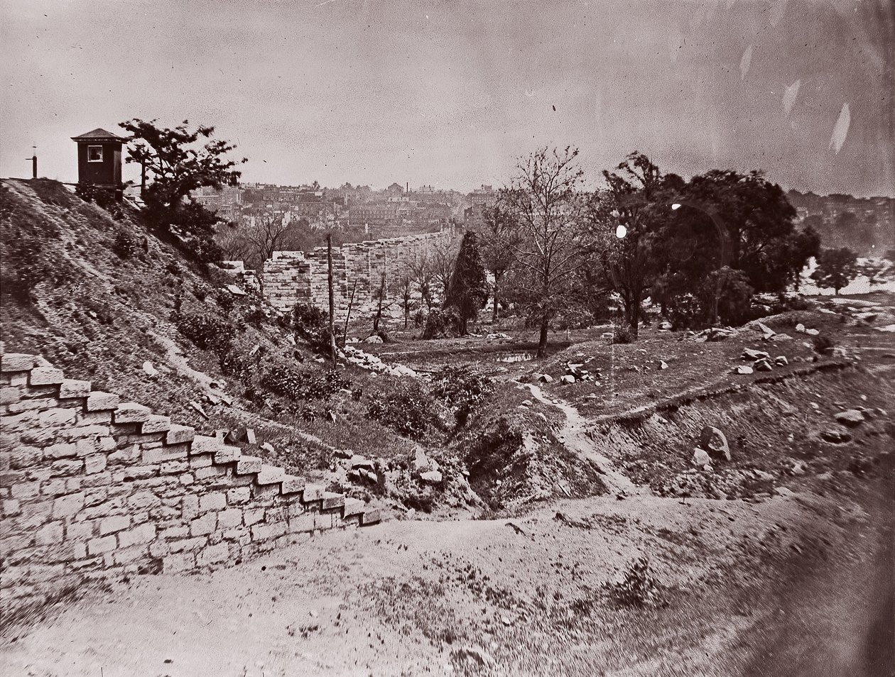 R & P Demiryolu Köprüsü Harabeleri, Richmond, ca. 1865. by Alexander Gardner