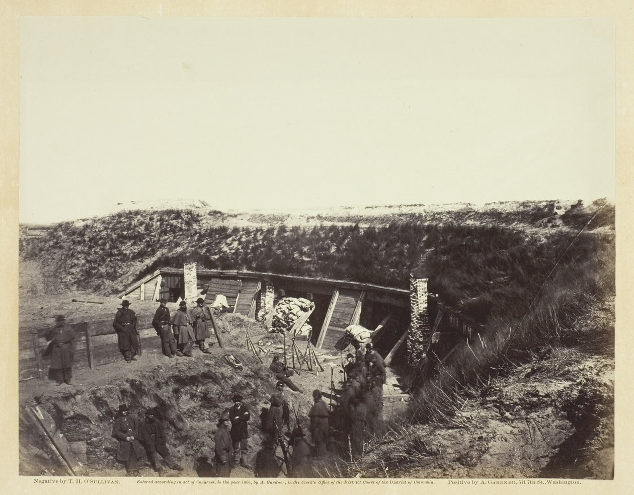 Minber, Fort Fisher, NC, Ocak 1865. by Alexander Gardner