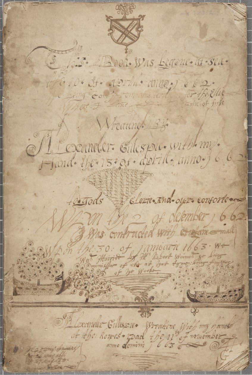 Alexander Gillespie Dergisi, 1662-85 by Alexander Gillespie