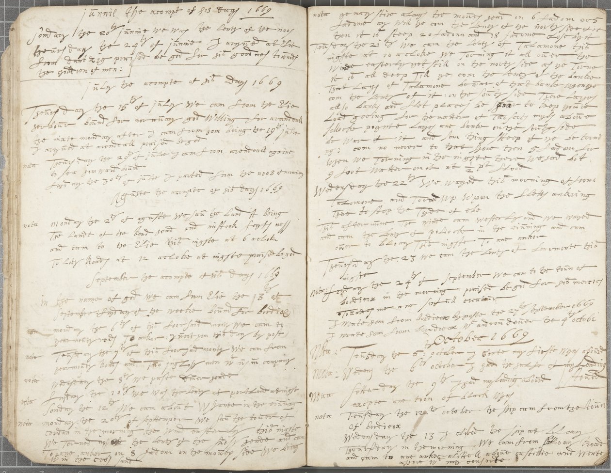 Alexander Gillespie Dergisi, 1669 by Alexander Gillespie