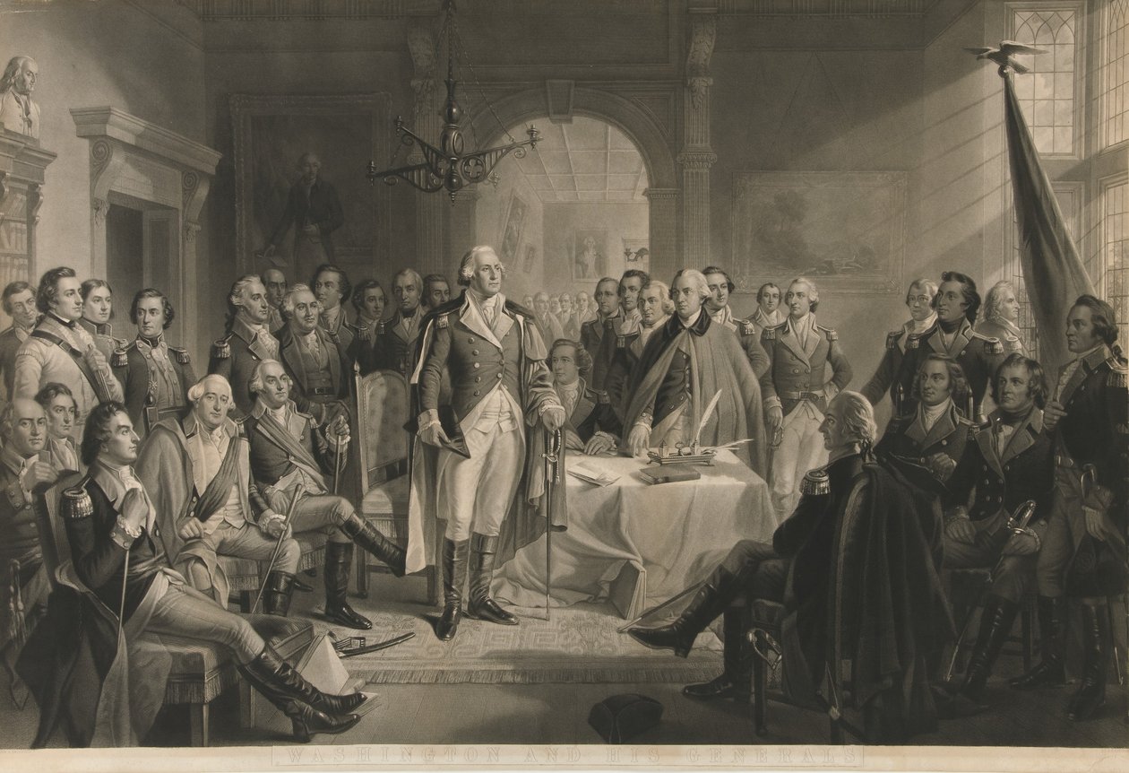 Washington ve Generalleri, pub. 1870 by Alexander Hay Ritchie