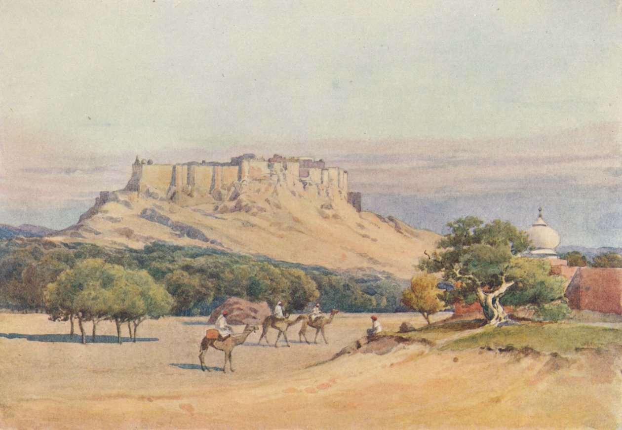 Jodhpur - Kalenin genel görünümü, c1880 1905. by Alexander Henry Hallam Murray