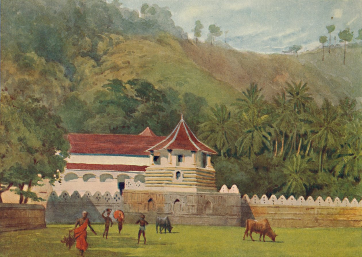 Diş Tapınağı, Kandy - Dış, c1880 1905. by Alexander Henry Hallam Murray