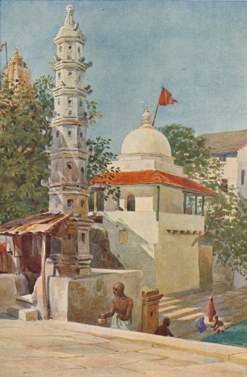 Walkeshwar Tapınağı, Bombay, c1880 1905. by Alexander Henry Hallam Murray