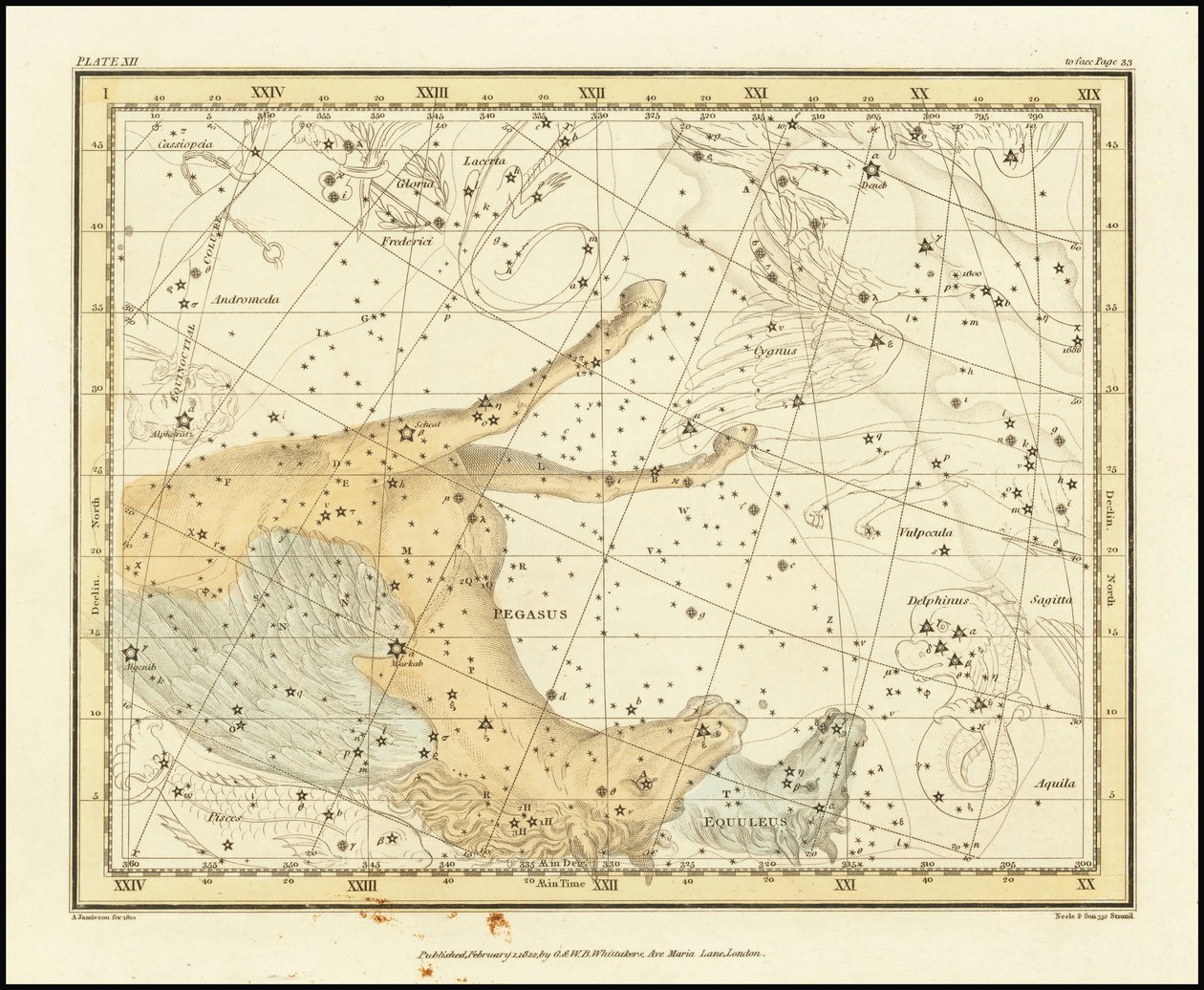 1822 - Alexander Jamieson - Pegasus ve Equuleus by Alexander Jamieson