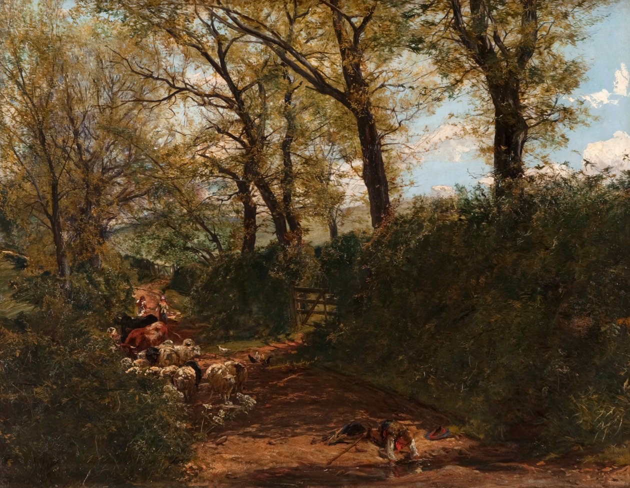 Bahar Güneşi : Melrose Yakınında Bir Yol by Alexander Jnr. Fraser