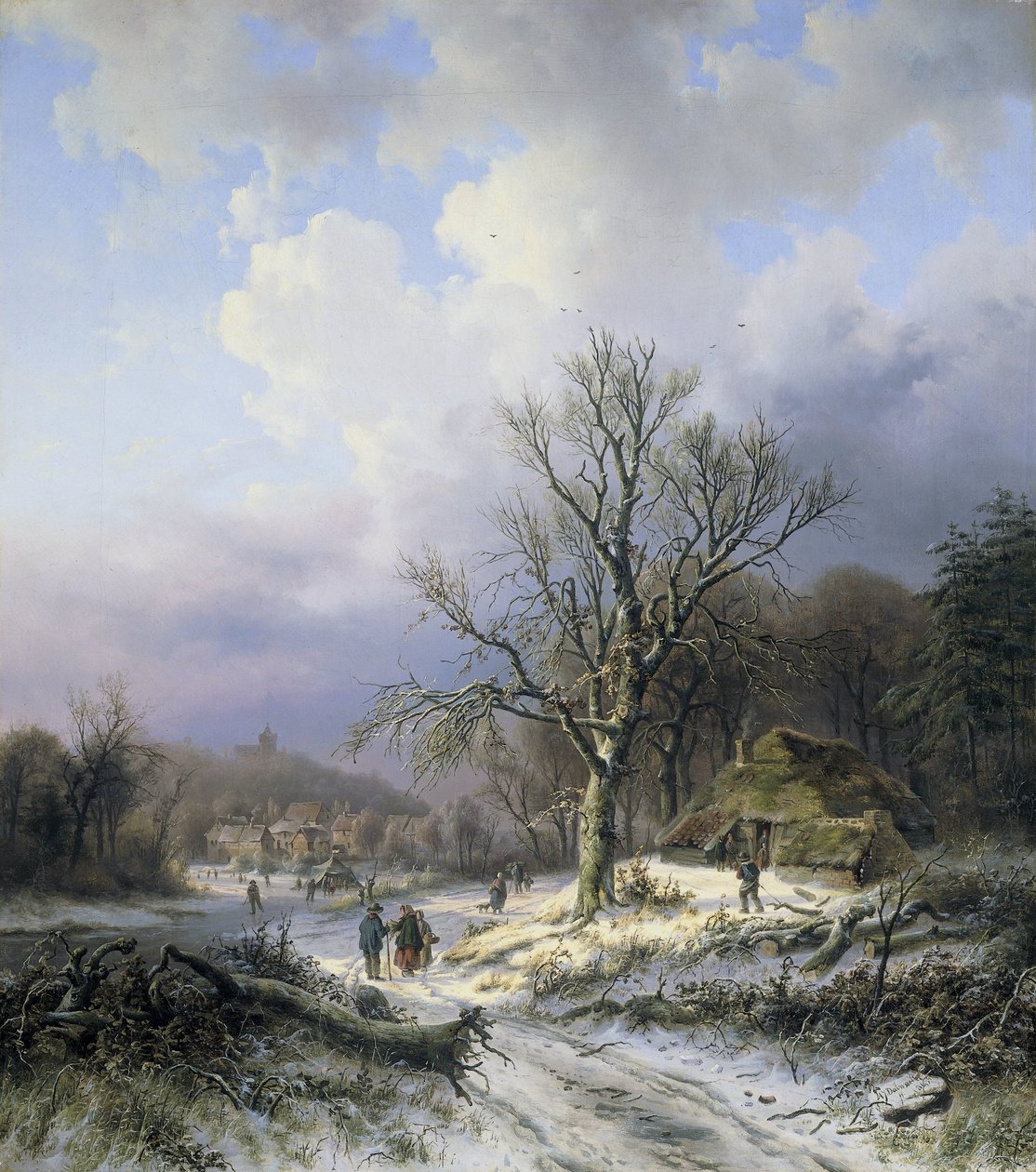 Kar Manzarası by Alexander Joseph Daiwaille